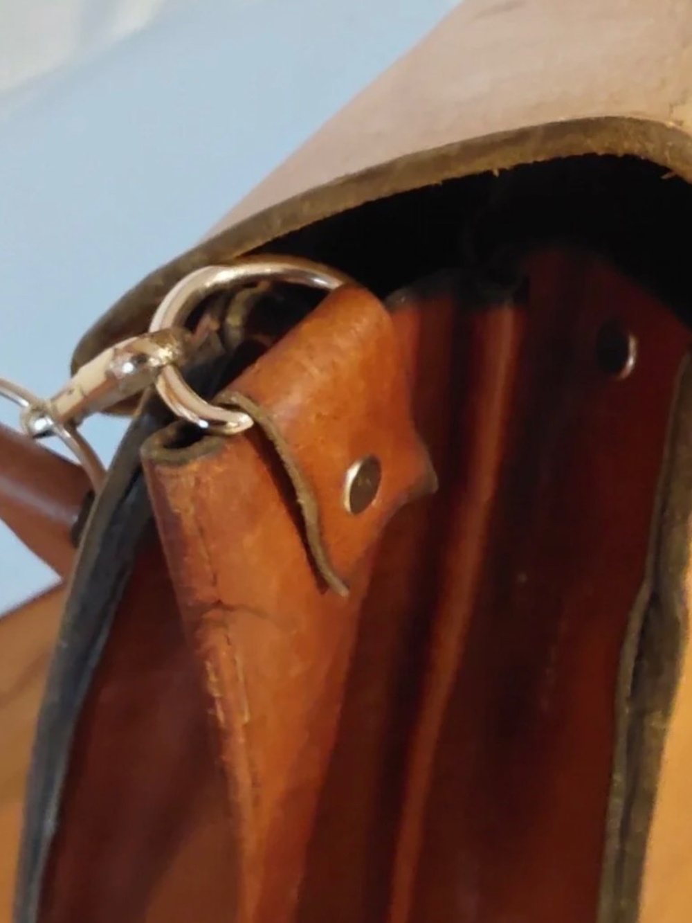 Vintage Rustic Leather Briefcase - Picture 8 of 11